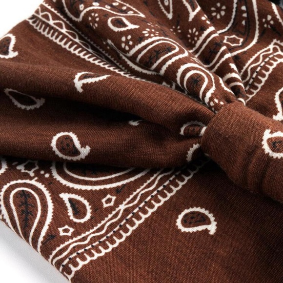 1 Pc Paisley Print Hair Band - Picture 5 of 6